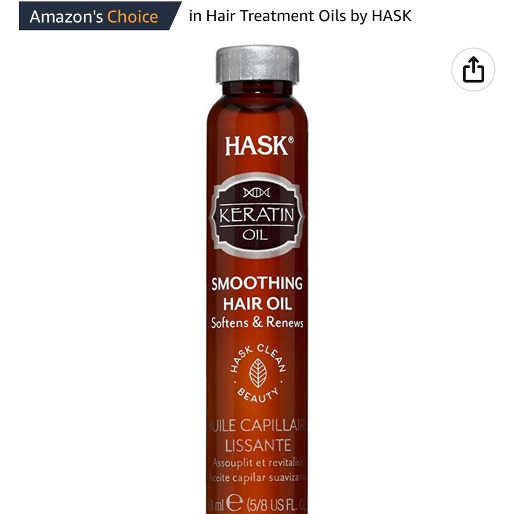 Hask keratin oil